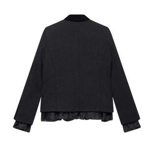 Mint Velvet Black Military Wool Blend Jacket